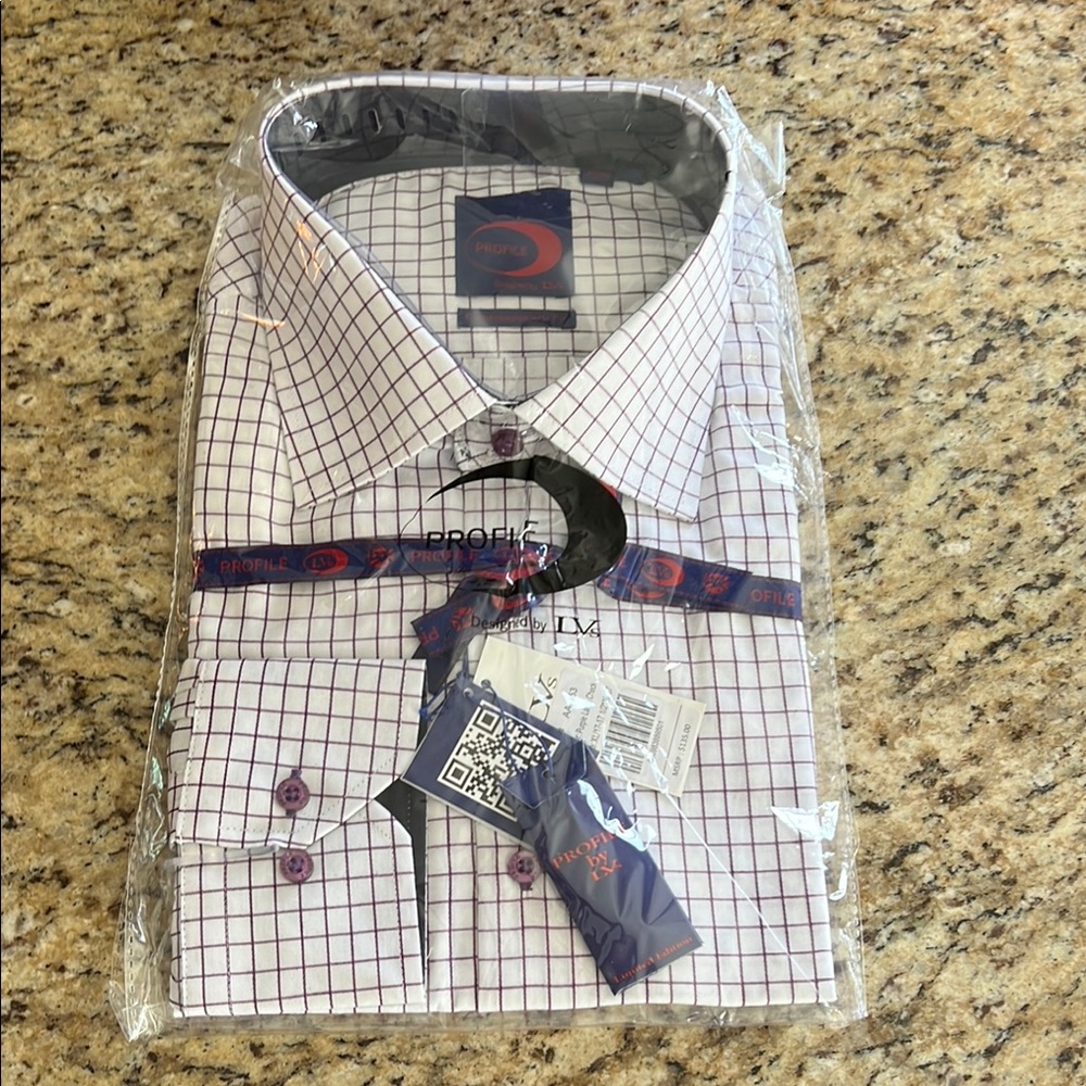 Men’s Profile Contemporary Fit Long Sleeve Dress Shirt